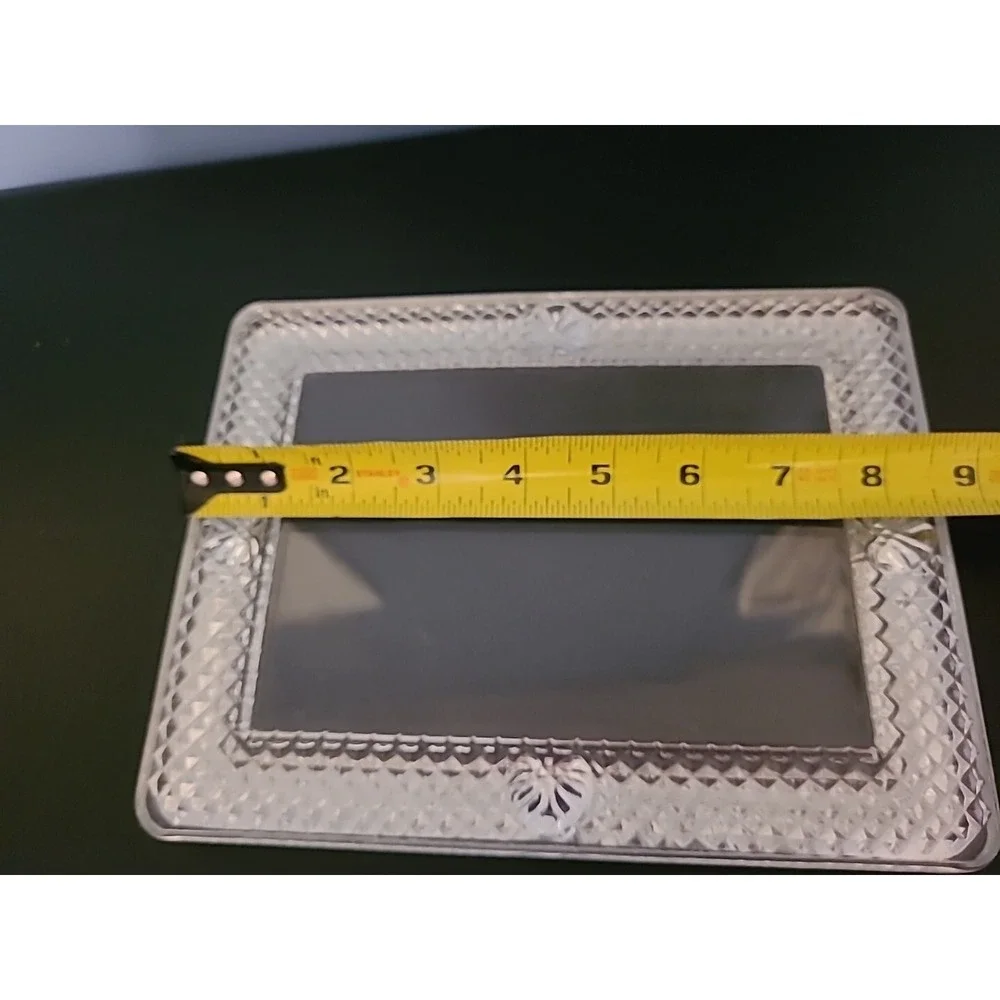 Heavy Crystal Glass Photo Frame 9 x 7 In Hold Photo 5 X‎ 7 gallery picture